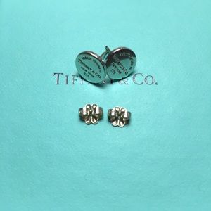Tiffany & Co. Round Tag Earrings